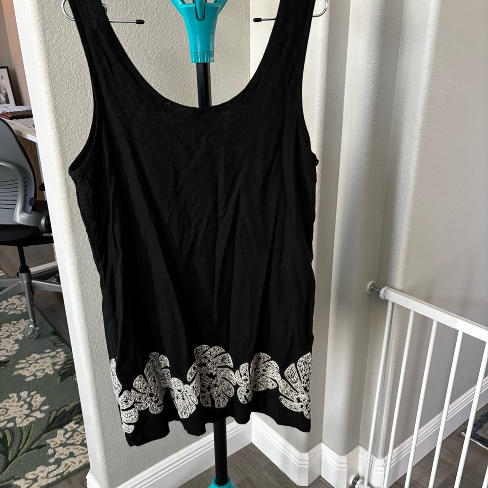 Banana Republic Linen blend Black and White Mini Dress - Picture 3 of 8